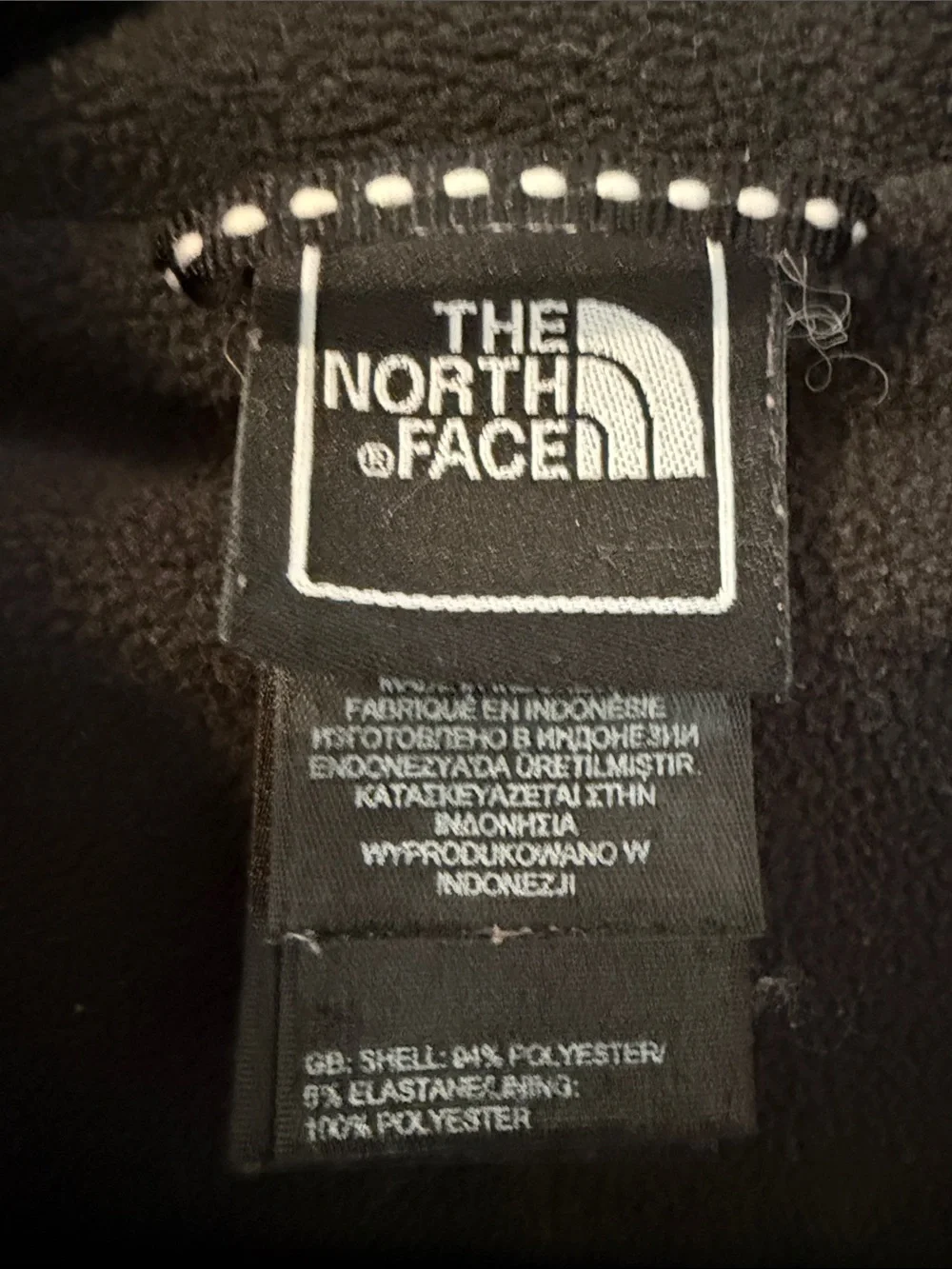 The North Face Boys Blue Gray Polartec Fleece Lined Jacket L 14/16